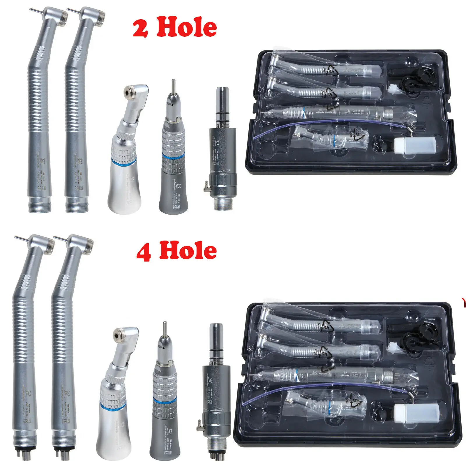 

NSK Pana Max Style Dental High&Low Speed Straight Contra Angle Handpiece Motor Kit Push Button Turbine Latch Type 2/4Hole