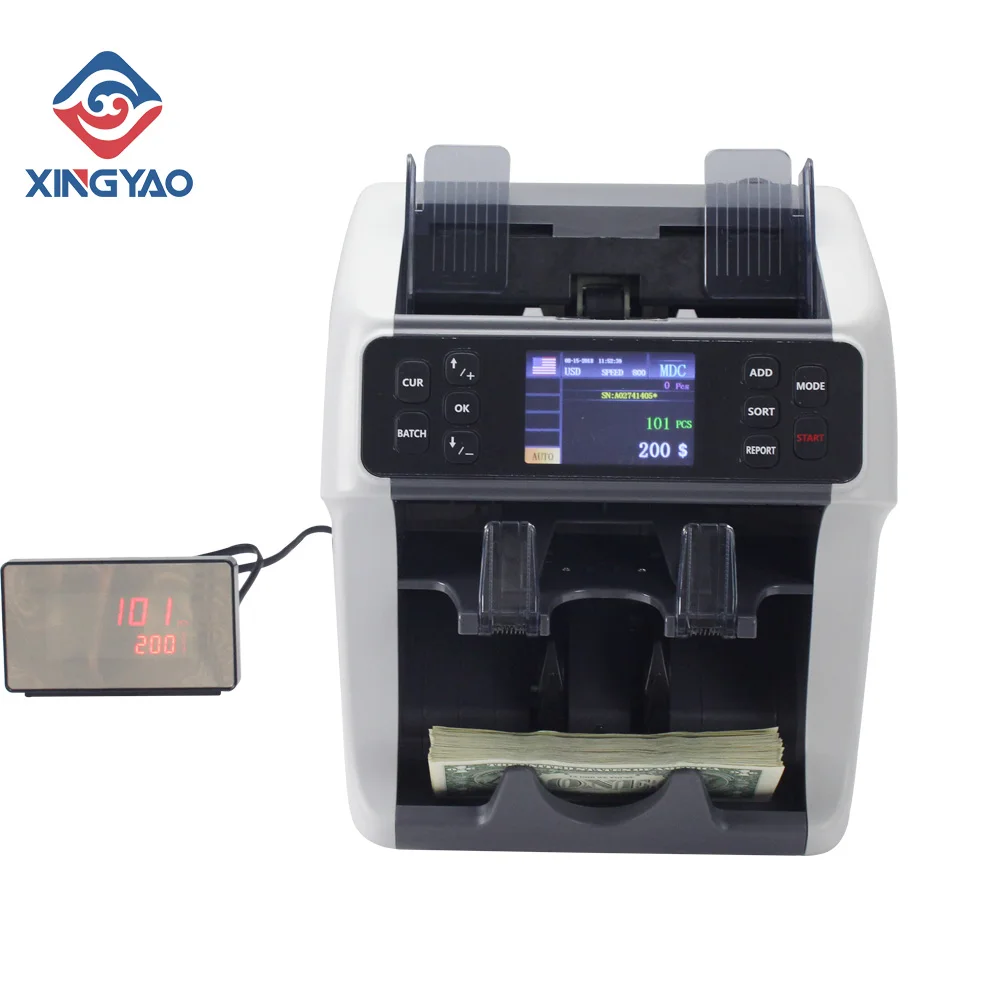 2 карманных счетчика купюр и сортировщика счетчик с смешанной челюстью для