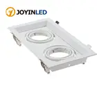 2 шт.лот GU10MR16 прожекторы светодиодная рамка Галогенные Светодиодные светильники Двойные головки светодиодная осветительная рамка