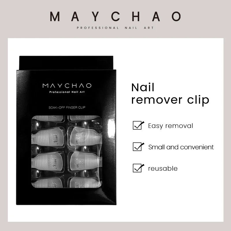 

10PCS Plastic Nail Art Soak Off Cap Clips Kit UV Gel Polish Remover Wrap Tool Fluid for Removal of Varnish Manicure Tools Set