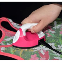mini electric iron portable travel crafting diy craft hot fix clothes sewing supplies ceramic heating material for college life