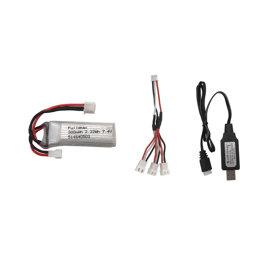 7 4 V 300mAh LiPo батарея + usb зарядное устройство для RC WLtoys F959 XK DHC-2 A600 A700 A800 A430 Quadcopter Drone