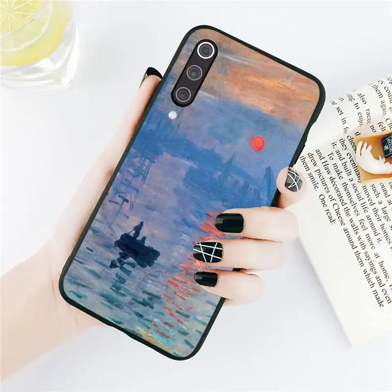 

Claude Monet art painting Pattern Phone Cases For Xiaomi Redmi note 7 8 9 t k30 max3 9 s 10 pro lite Luxury brand shell funda