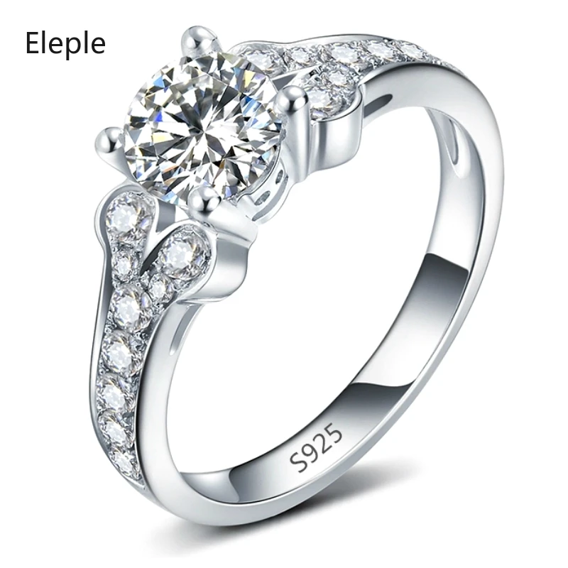 

Visisap Classic Queen Rings For Women Wedding Engagement Ring AAA Cubic Zirconia Luxury Gifts for girls White Gold Color MSR096