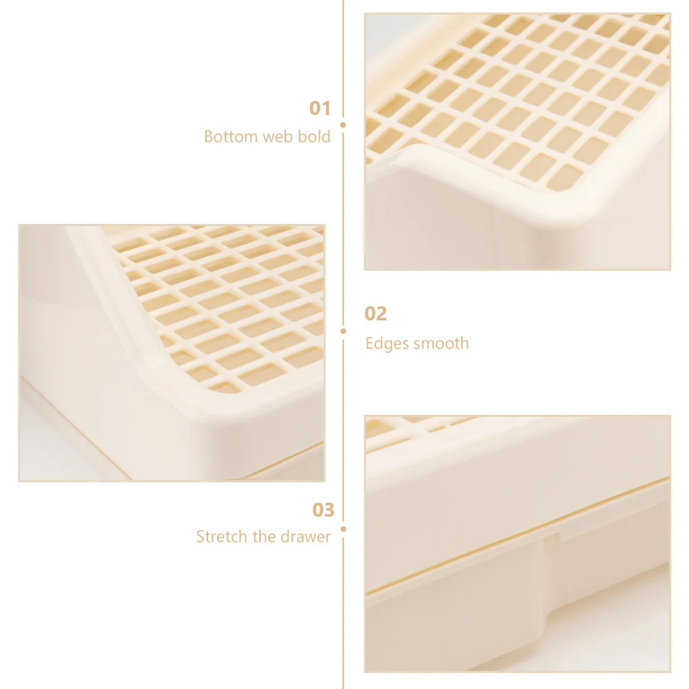 

1PC Rabbit Drawer Toilet Lop Ear Rabbit Anti-tipping Toilet Pet Rabbit Bed Pan