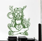 Панк хиппи курительная виниловая наклейка на стену Этническая племенная спальня домашняя гостиная украшение виниловая наклейка роспись Y4