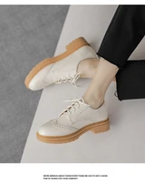 womens flat leather shoes 2021 spring new british style leather ladies oxford shoes casual sports shoes ladies