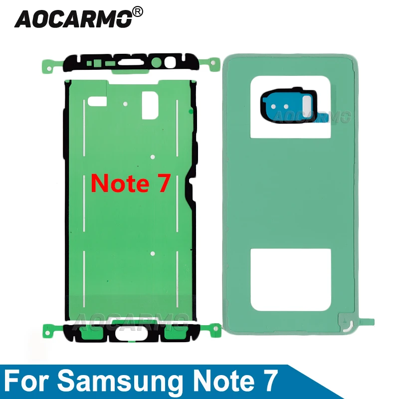 Aocarmo For Samsung Galaxy Note 7 Full Set Adhesive LCD Screen Tape Back Cover Frame Camera Lens Waterproof Sticker Replacement