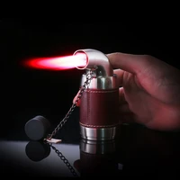 four red flame torch spray gun lighter cigar bbq turbo lighter jet butane gas powerful windproof 4 nozzles pipe kitchen lighter