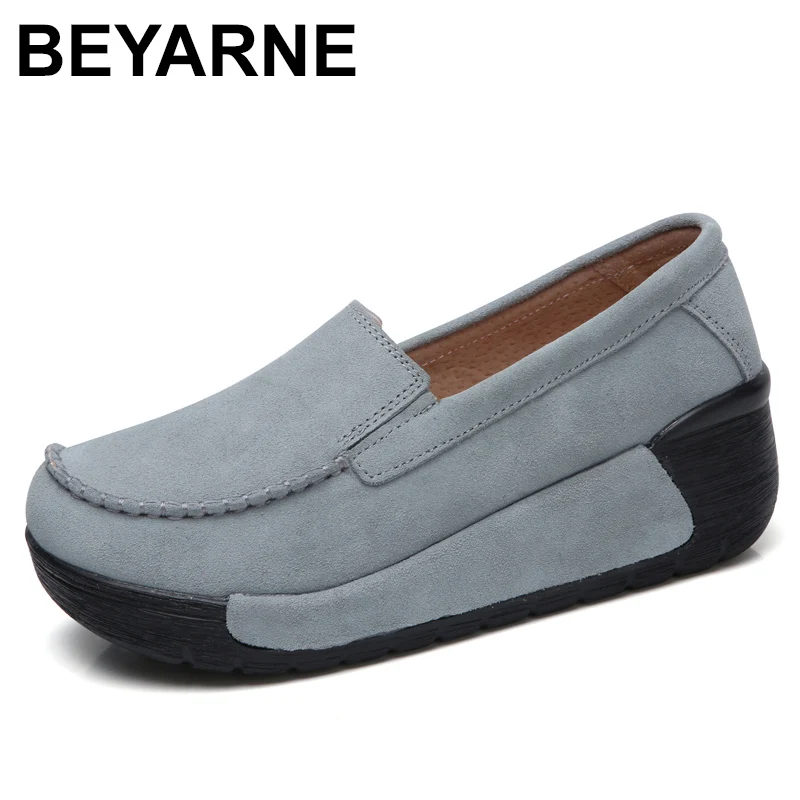 BEYARNEBrand/сезон весна осень Лоферы Женская обувь на плоской подошве Модная