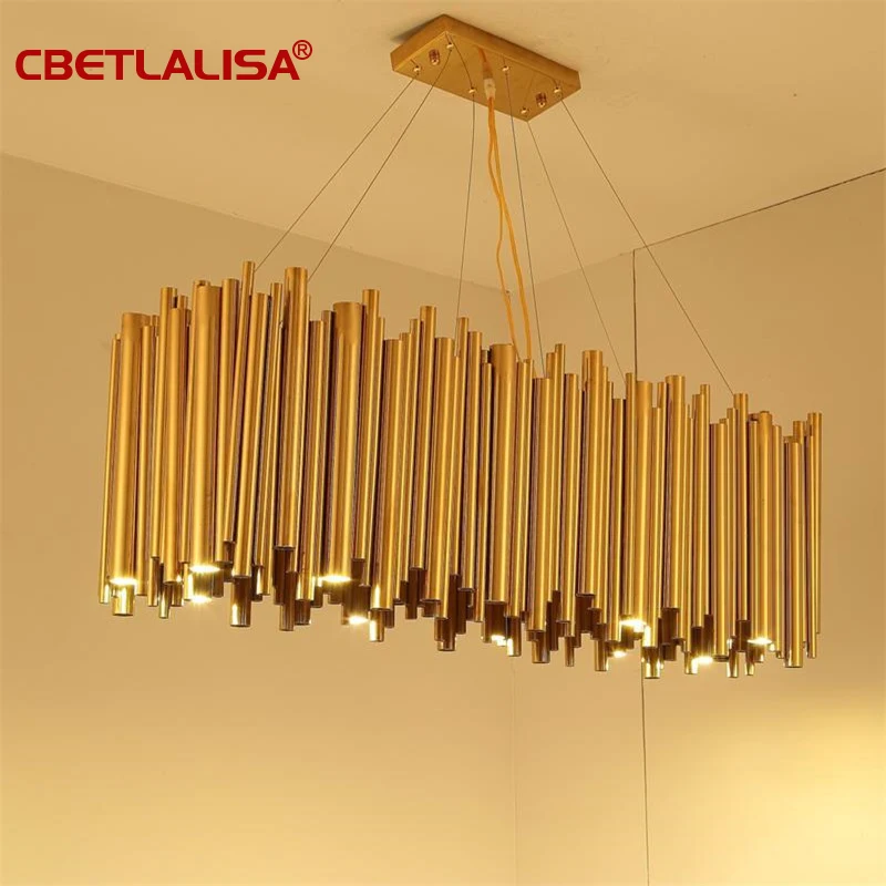 Итальянский дизайн золотой Delightfull Brubeck люстра из алюминиевого сплава Подвесная