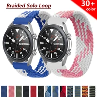 20mm 22mm Braided Solo Loop Band for Samsung Galaxy watch 3 46mm 42mm active 2 Gear S3 bracelet Huawei watch GT 2 2e Pro strap