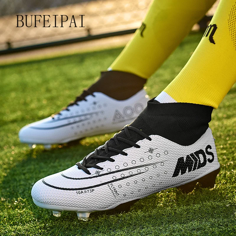 BUFEIPAINew Новое поступление унисекс Уличная обувь для футбола высокие футбольные