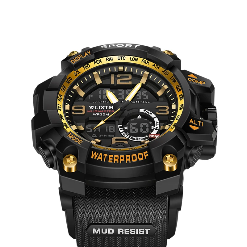 

Wlisth Brand, Venom Man Watch, Waterproof Sports trend multi-function luminous electronic watch, alarm, lighting