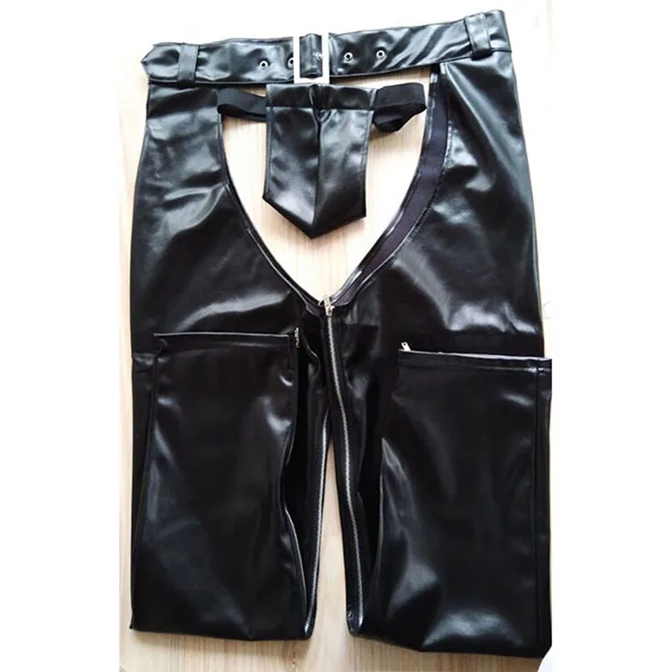 Брюки мужские из искусственной кожи экзотическое нижнее белье облегающие штаны