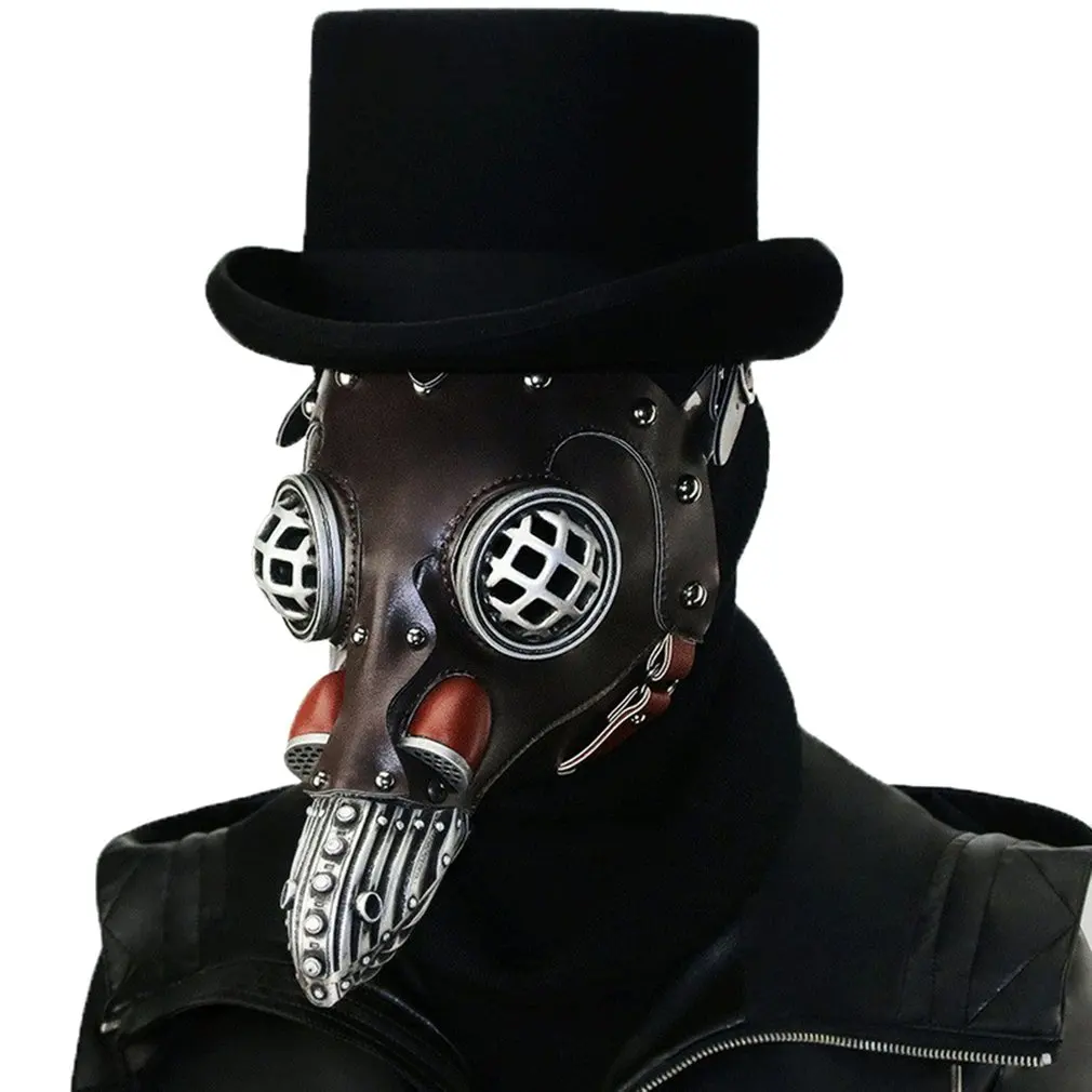 

Costume Masks Steampunk Plague Bird Beak Mask Medieval Bubonic Plague Halloween Costume Masquerade Masks