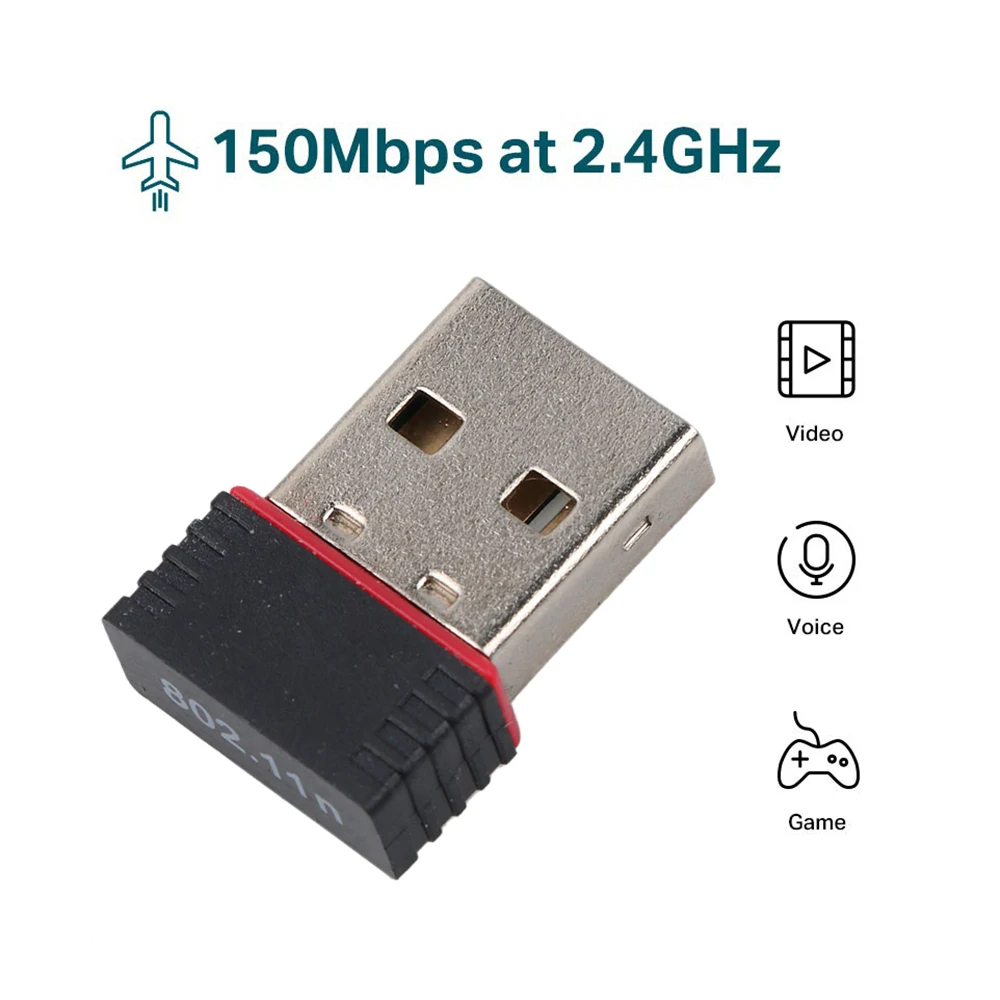 USB WiFi адаптер беспроводная сетевая карта 150 м 2 0 802 11 B/g/n ПК Wi Fi адаптеры LAN антенна