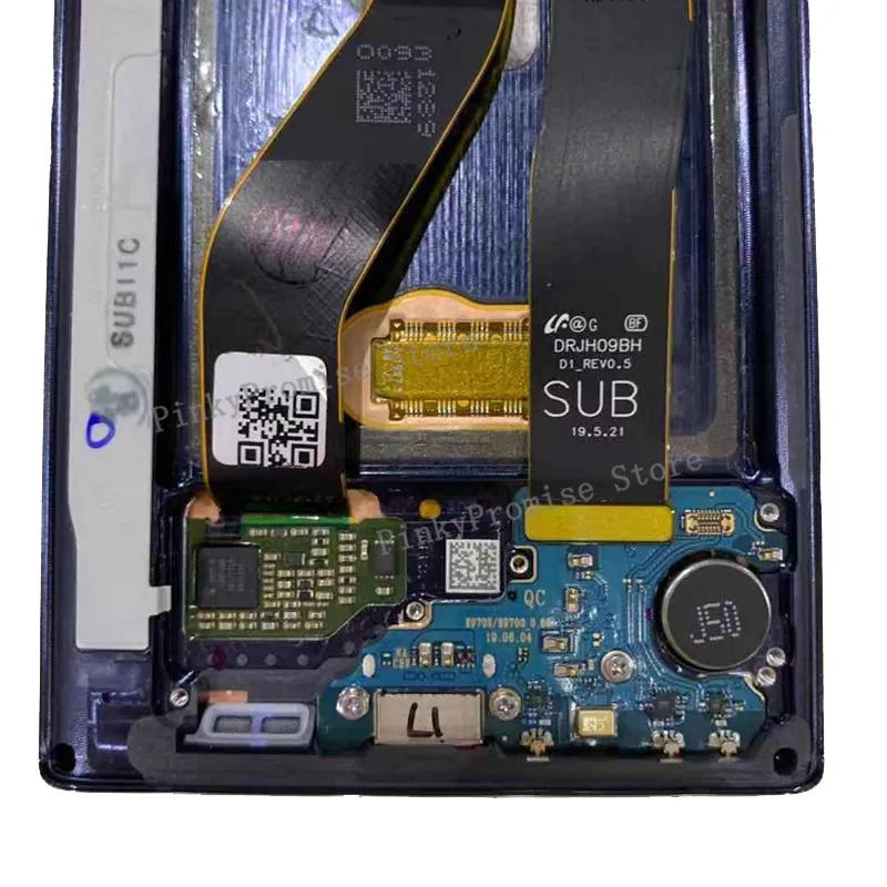 ЖК дисплей с рамкой для Samsung Galaxy Note 10 сенсорный экран дигитайзером в сборе note10 Lcd