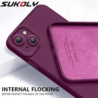 case for iphone 13 pro max 12 mini 11 xr xs x 7 8 plus original flocking liquid silicone shockproof case camera protection cover