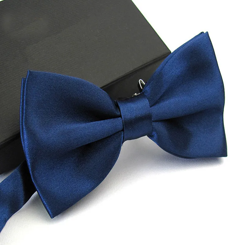 Мужской галстук бабочка для свадьбы черный/белый/серебристый/цвета