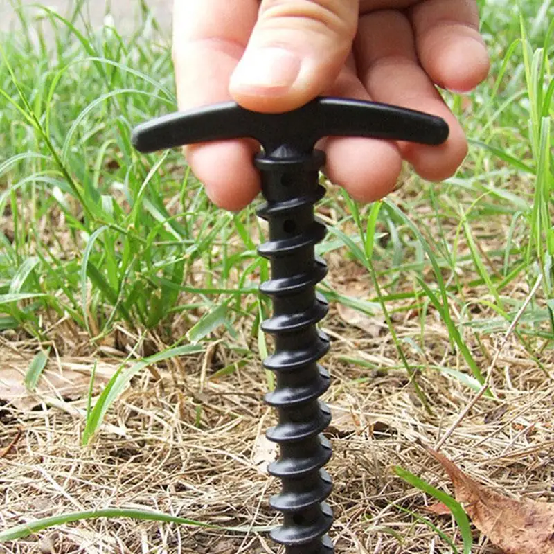 

5pcs Durable Screw In Outdoor Camping Awning Stakes Nail Tent Pegs Pins