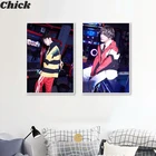 Kpop Bangtan Плакаты для мальчиков и принты корейский певец ремешок хобби настенное искусство холст живопись декоративная картина гостиная домашний декор