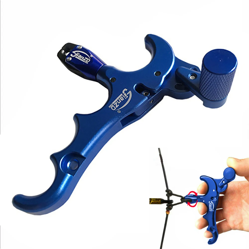 Спуск 360 ° спуск на 4 пальца регулируемый автоматический охотничий блочный лук