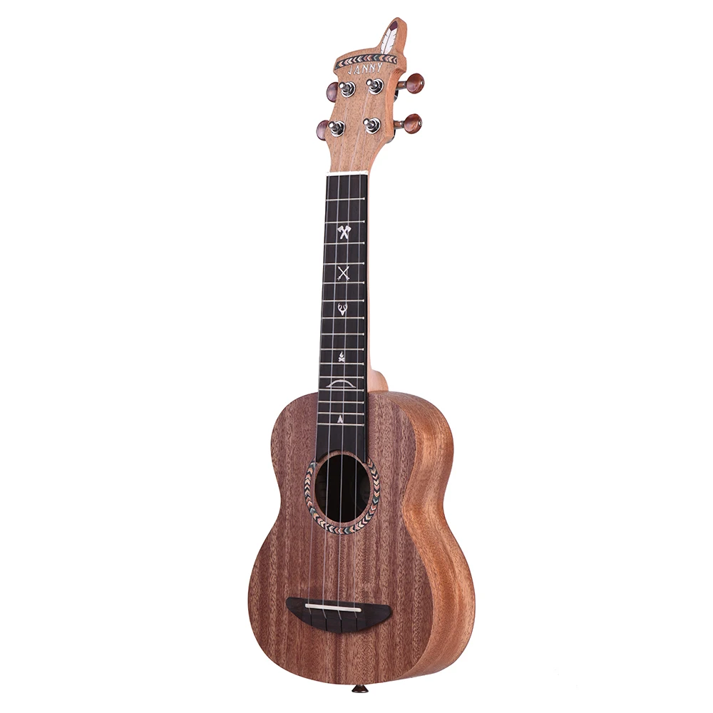 

21 "Акустическая деревянная сопрано укулеле Ukelele Uke углеродная нить из красного дерева с мягкой сумкой для переноски струны с зажимом для тюн...