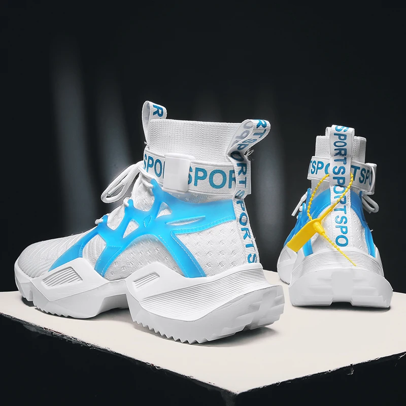 

Shoes Men Running Shoes Women High Top Shoes Comfortable Fashion Socks Footwear White Platform Sneakers Men Shoe Chaussure Homme