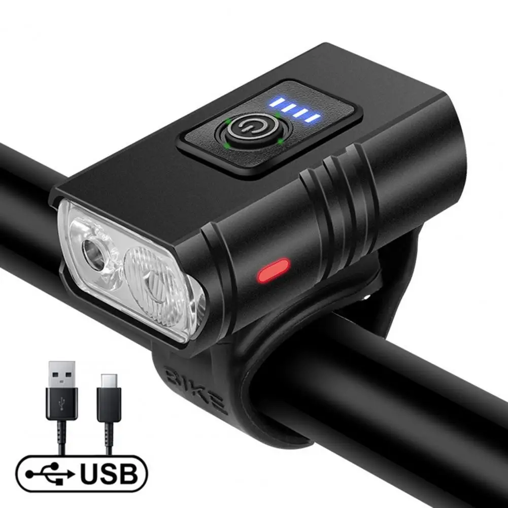

6 Modes Bike Headlight USB Rechargeable Aluminum Alloy Double T6 LED Bicycle Front Lamp Bike Accessories