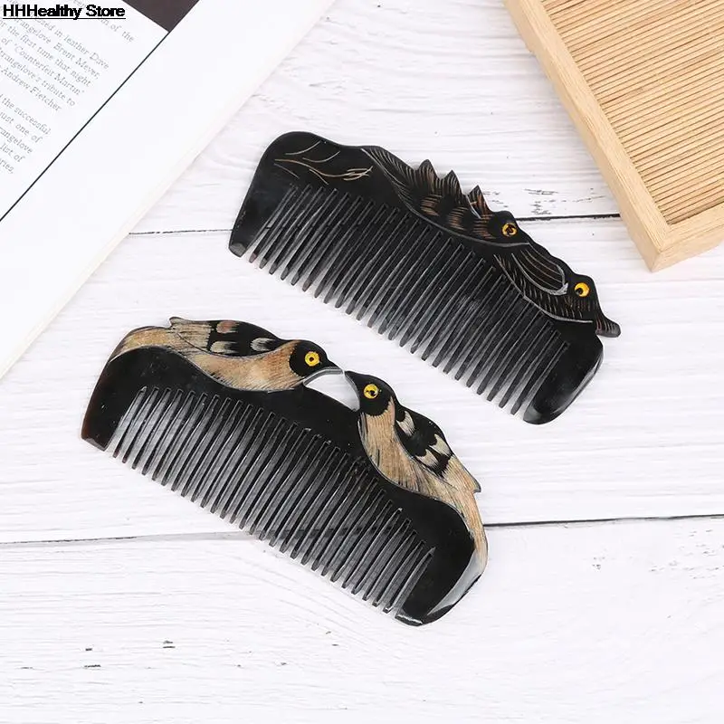 

1 шт. Новый Роскошный натуральный гудок гребень для волос ручная работа с резьбой из утки-мандарина ручка для красоты для дома, гостиниц, сал...