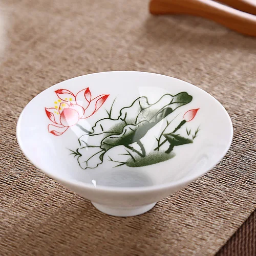 One leaf toho Цзиндэчжэнь дропшиппинг чайный набор ручная роспись Ли кунг-фу чайная чашка pu черный чай tieguanyin керамические маленькие чашки - Цвет: One leaf toho