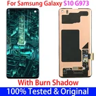 ЖК-дисплей для SAMSUNG Galaxy S10G973FG973U, дисплей с сенсорным экраном и дигитайзером в сборе, с подсветкой burn shadow S10G973G9730