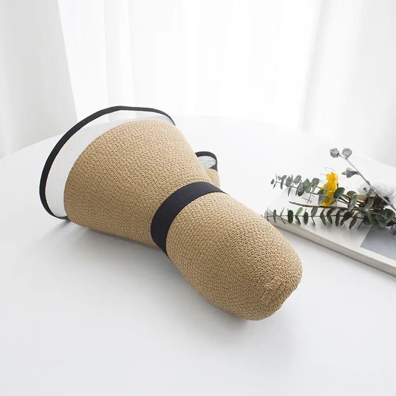 

15CM Wide Brim Straw Hat Lace Beach Hats Women Fashion Ladies Summer New 2020 UV Protection Foldable Sun Shade Cap Sunhat