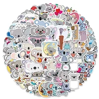 100 pieces cute koala cartoon kawaii stickers luggage case laptop refrigerator box motor bike sticker waterproof cute stickers
