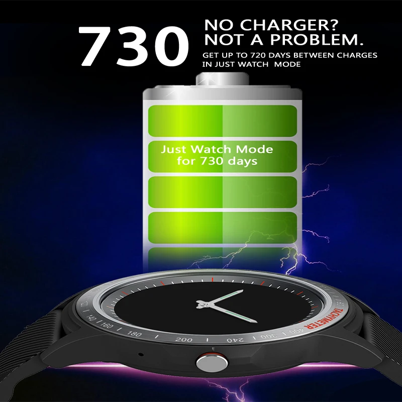 

ZARKS Dual Bluetooth Smart Sports Watch Men Heart Rate Blood Pressure Monitor Sport And Call Reminder Mode For Android IOS