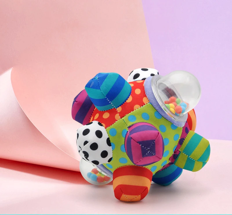 

Baby Toy Fun Little Bell Baby Ball Rattle Toy Develop Kids Intelligence Grasping Activity Bumpy Ball For Newborns 0 12 Months