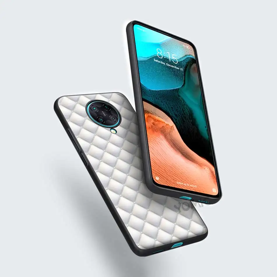 

Leather Pattern Casing for Xiaomi Redmi Note 9S 8 9 7 8T K30 K20 Pro 9C 9A 7A 8A 6A TPU Black Soft Phone Case Cover