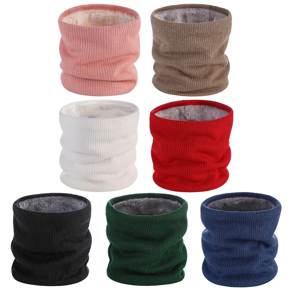 

Дышащий вязаный шарф для занятий спортом на открытом воздухе, для катания на лыжах, езды на велосипеде, однотонные теплые вязаные шарфы, бан...