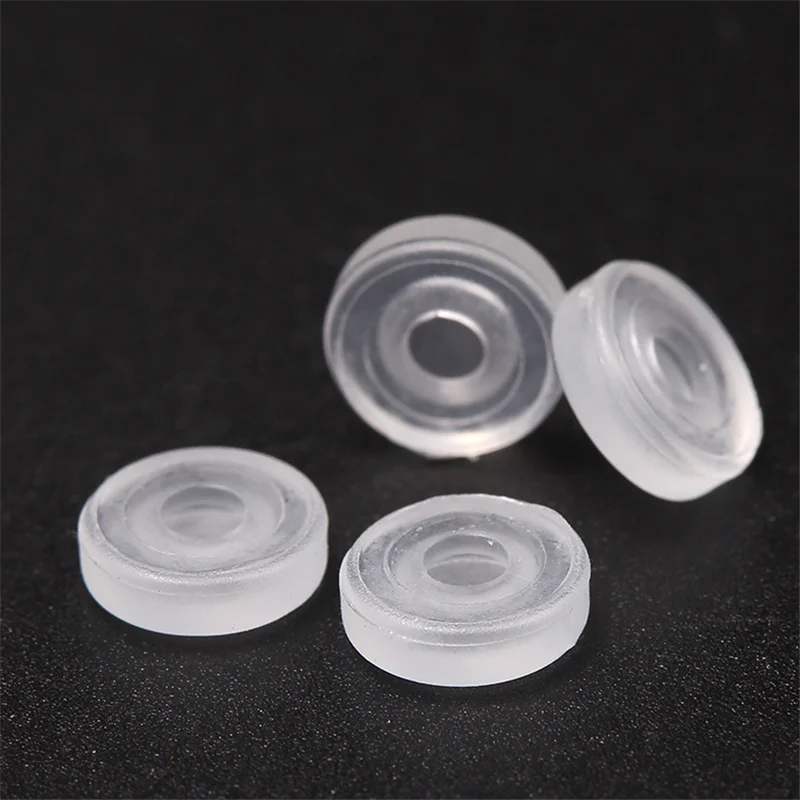 100 шт./лот серьги-клипсы аксессуары прозрачные пластиковые серьги-разделители