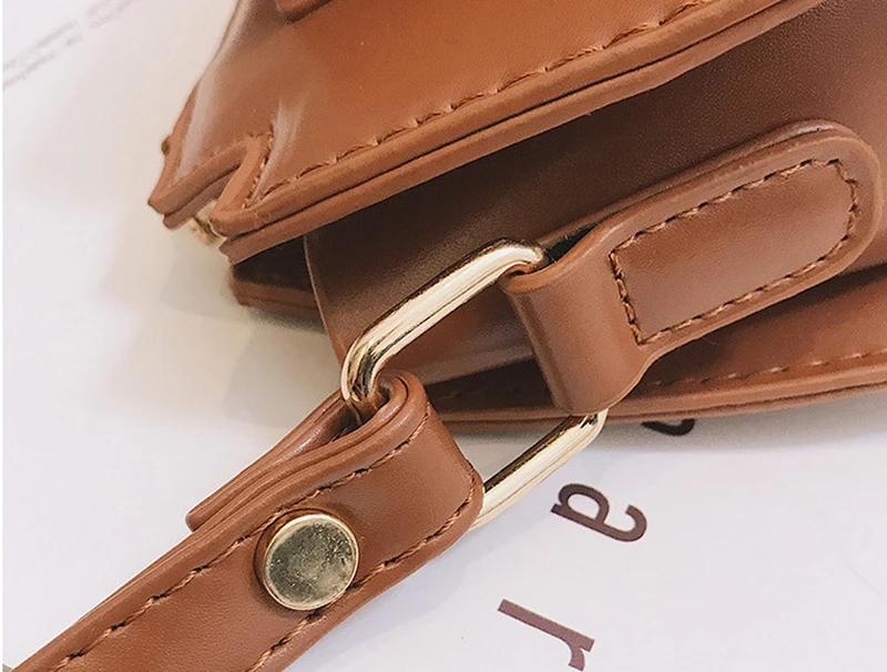 Mododiino Patchwork Saddle Bag Ladies Bag Contrast Color Shoulder Bag Simple Half Moon Women Bag Leather Crossbody Bag DNV1271