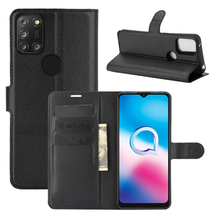 

Чехол-книжка для Alcatel 3X 2020, чехол для Alcatel 3X 2020, высококачественный кожаный чехол-подставка с держателем для карт для Alcatel 3X 2020