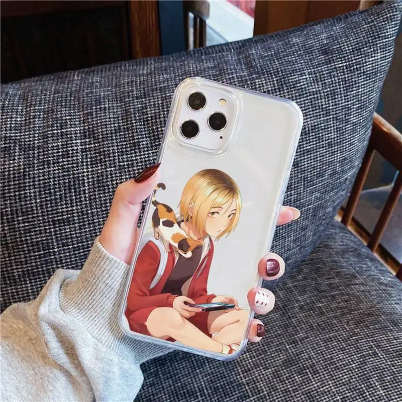 

Kenma Kozume of Haikyuu Phone Case For iphone 12 11 8 7 6s 6 5 5s 5c se plus mini x xs xr pro max Transparent soft