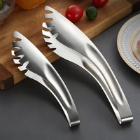 creative stainless steel kitchen food tongs salad barbecue bread meat clamp ramen tools kitchenware utensils for household