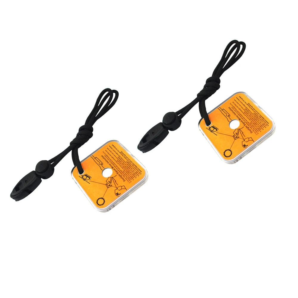 2pcs Outdoor Multifunctional Survival Mirror Practical Emergency Kit Reflective Signal Tool With Whistle Targeting |