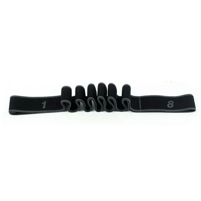 4x90cm Cotton Yoga Resistance Band Loop Pilates Stretch Strap Home Gym Training Belt Leg Fitness Exercise Workout - Цвет: Серый
