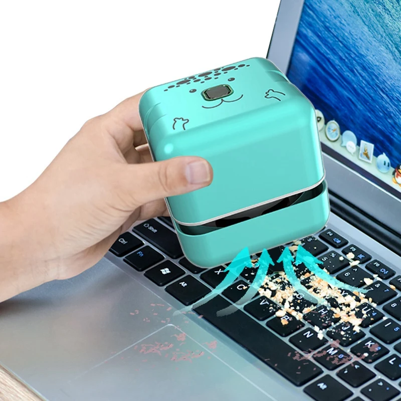 Desktop Vacuum Cleaner Mini Table Dust Sweeper Energy Saving High Endurance Up to 400 Mins Cordless&Rotatable Design | Бытовая