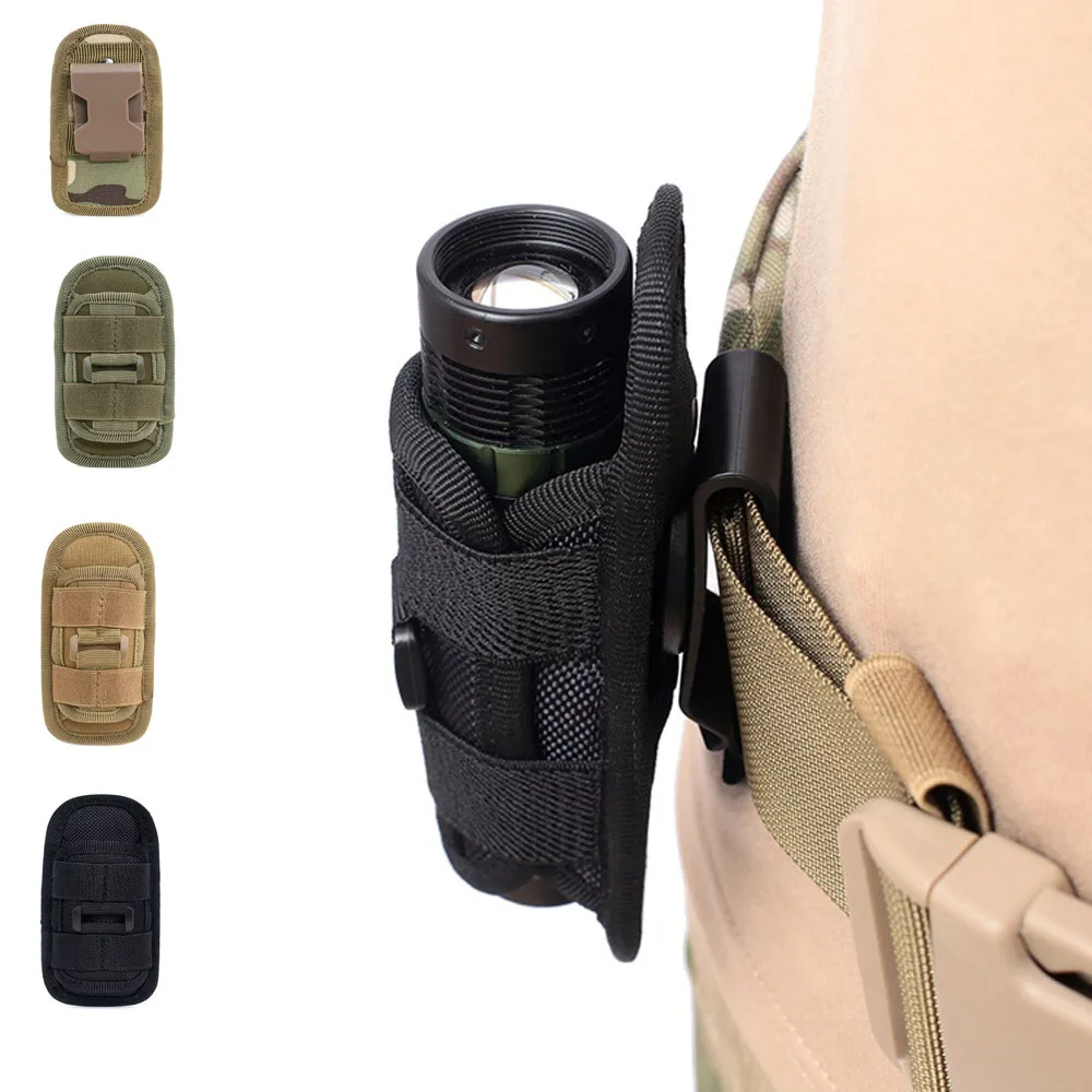 

Harrsm 360 Degree Flashlight Waist bag Fit For 7cm Multifunctional Wide Belt Outdoor Hiking Hunting Supplies