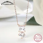 Новинка, массивное ожерелье из стерлингового серебра 925 пробы, розовое золото, AAA, циркониевые ожерелья, камень по рождению, Турецкая звезда, модные ювелирные изделия для женщин