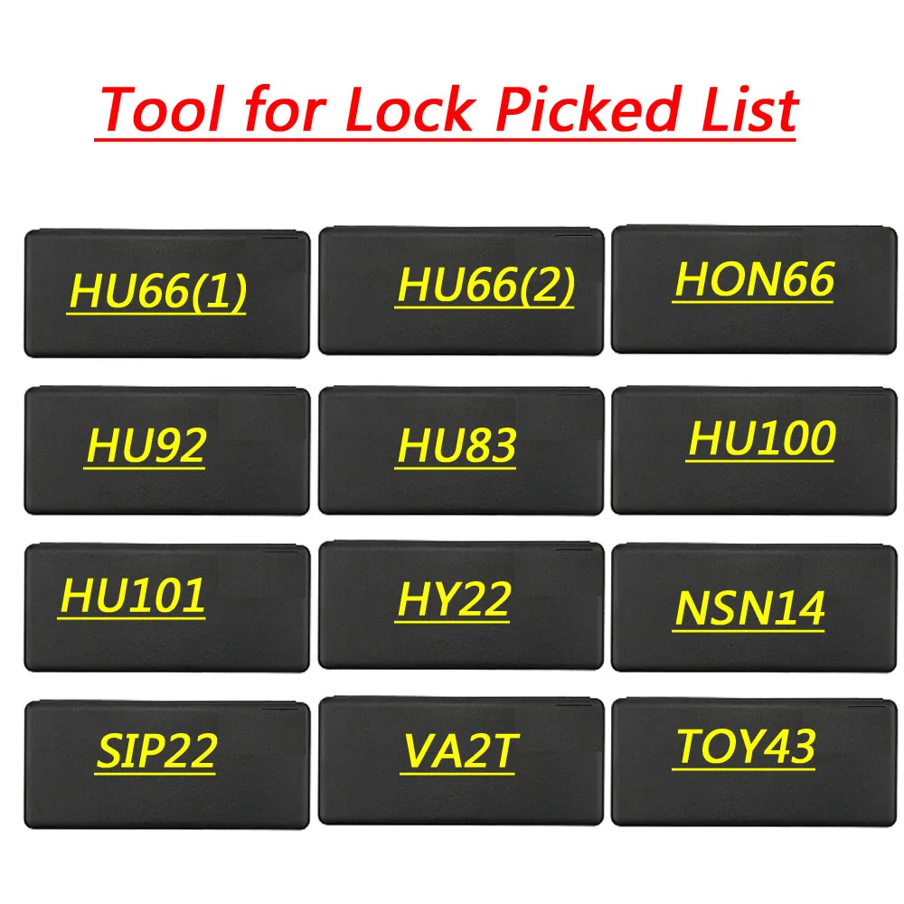Слесарные инструменты Lishi 2 в 1 декодер для автомобилей HU92 HU66 TOY48 NSN14 HU100 HU101 HY22 HON66